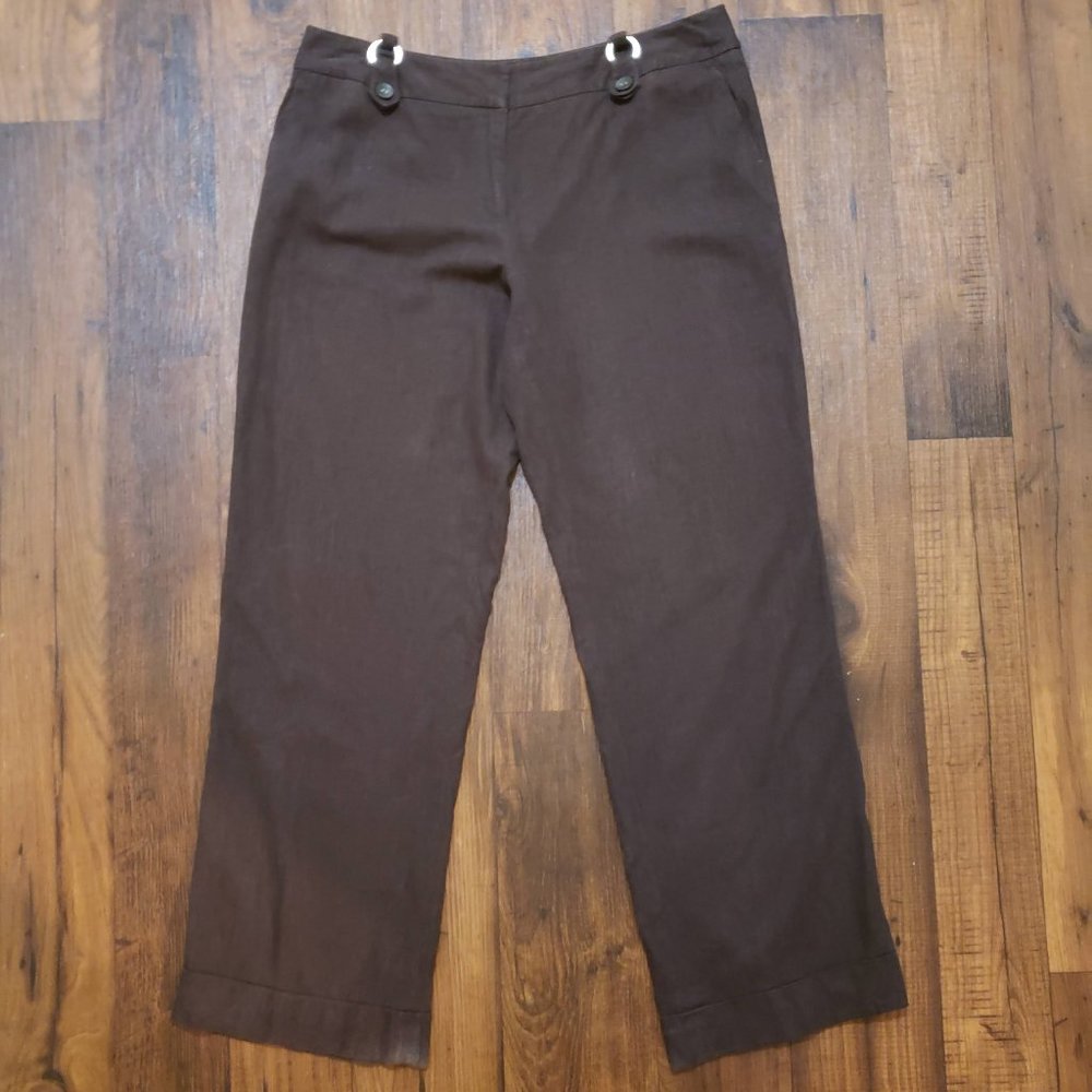 Cato Linen Brown Pants